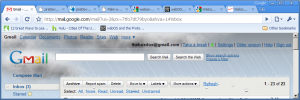 gmail on a rainy day